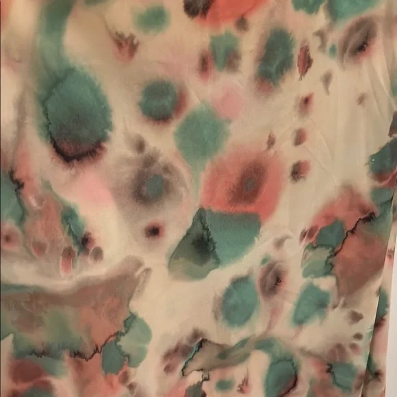 ARITZIA • WILFRED FREE multicolor watercolor pattern midi slip skirt 0 - Picture 4 of 4